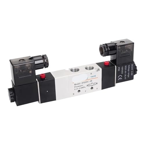 Vanne pneumatique 5/3 voies 4V130E-06 pour éviter les chutes - 2