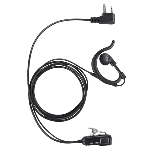 Oreillette radio Midland AVPH4 avec clip d'oreille et bouton PTT ergonomique