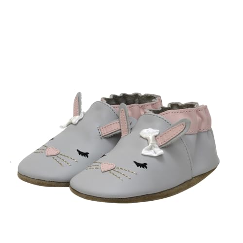 Image of Robeez Baby Girls and Unisex Soft Soles Slip-Resistant Crib Shoes Slippers for Infant and Toddler, 0-24 Months