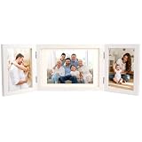 Triple Bisagra Marcos de Fotos Plegable Marco 3,10x15cm &15x20cm