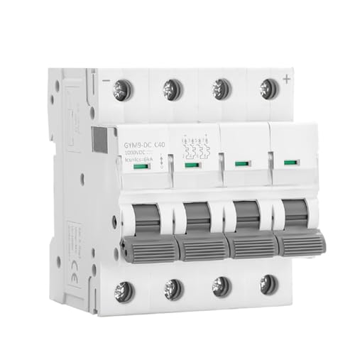 Disjoncteur MCB DC 1000V 4 pôles 6A pour protection de panneau solaire