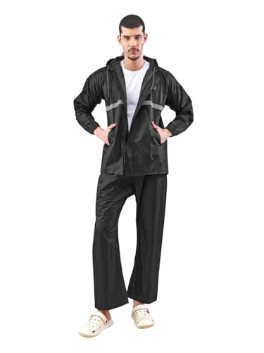 Image of LUX VENUS Reflecting Design Tapping Rain Suit for Men