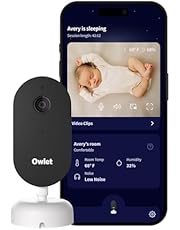 Owlet Dream Sight™ – Smart HD Video Baby Monitor with 2K Camera, Cry, Motion &amp; Sound Alerts, Temp + Humidity Monitoring, Secure WiFi, 2-Way Talk, Compatible with Dream Sock