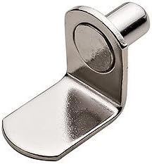 Hafele America Bracket-Style Nickel Shelf Support, 1/4" (50)