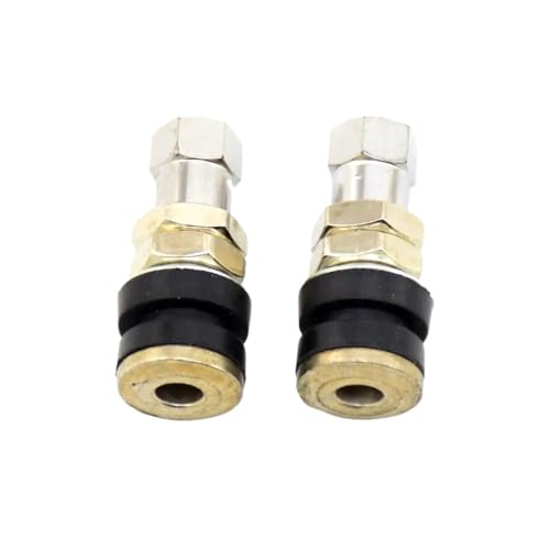 Pneu tubeless de moto électrique : lot de 2 valves droites TR161 anti-fuite en acier