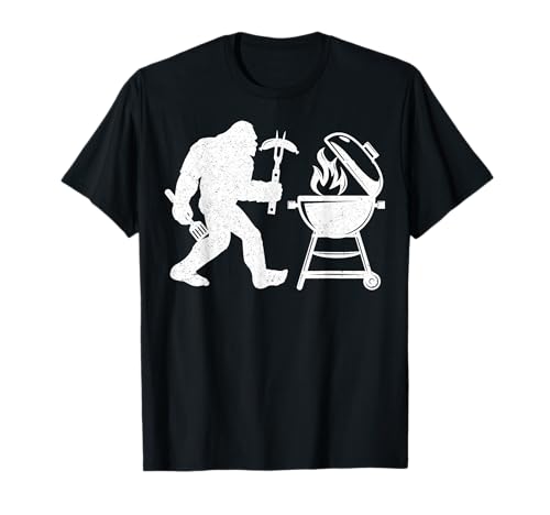 Bigfoot Meat Smoker Chef BBQ Lover Grill Grilling Sasquatch T-Shirt