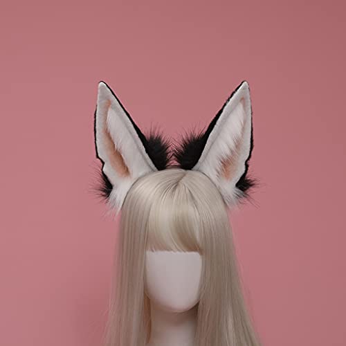 Oreilles loup Lolita ensemble coiffure fourrure sans glissement - 6