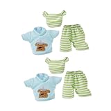 Fácil de limpiar: la tela lavable a máquina y de secado rápido garantiza un fácil para los , ropa de muñeca, ropa de muñeca para