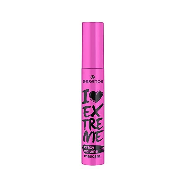 essence-I-Love-Extreme-Volume-Mascara-Crazy-Volume-Paraben-Free-Cruelty-Free-Black-Pack-of-1-Crazy-Volume essence | I Love Extreme Crazy Volume Mascara (Pack of 1) | Intense & Dramatic Volume & Length in One Swipe | Vegan & Cruelty Free