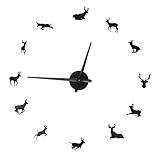 VALICLUD Schaf Wanduhr Kreative DIY Hängende Uhr Geräuschlos Modern Wohnzimmer Büro Wanddeko...