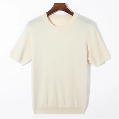 Men Short Sleeve Knitwear Sweater O-Neck Classic Loose Business Pullover Basic Clothing Tops3