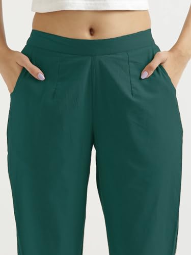 Image of Chiraiyaa Women Cotton Trouser Pant - Versatile Regular Fit for Office, School, and Casual Wear | Pack of 2