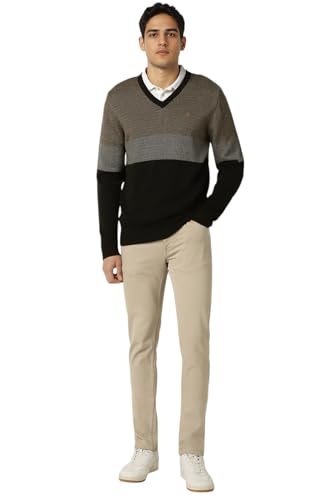 Image of Van Heusen Men's Luxury Sports Regular Fit Full Sleeve Crew Neck Sweater | Sophisticated Flair | Super Premium Fabric