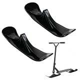 Aoreun Snow Scooter Kufen, Ersatz-Kufen für 2in1 Tretroller und -Snowkick-Schlitten, Schnee Scooter Schnee Roller Schlitten Faltschuhbrett Outdoor Schneeroller Erwachsene Schneeski Aufsatz