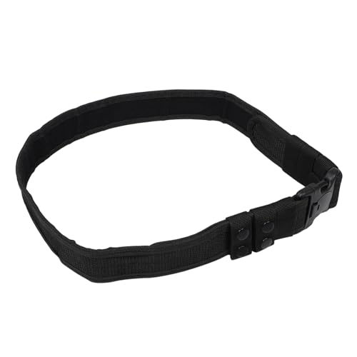 Totority Heavy Duty Adjustable Police Utility Belt for Outdoor Activities Waist Belt Snap Buckle and Hoop for Hiking Camping and Use