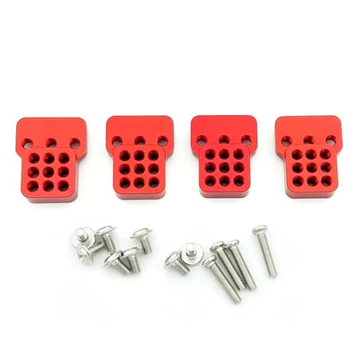 RC �J�[ �A�N�Z�T���[ For WPL B14 B16 B24 C14 C24 B36 For MN D90 D91 RC�J�[�p�[�c �����}�E���g �����\ �V���b�N�A�u�\�[�o�[ �u���P�b�g �G�N�X�e���_�[ �V�[�g�p(Red)