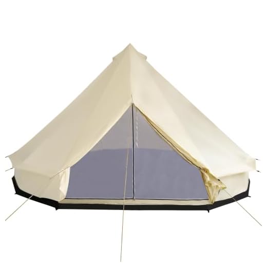 Outsunny 10-Person Waterproof Camping Tent Yurt with Unique Style, Spacious Interior, & Breathable Waterproof Design, 16' x 16' x 10'