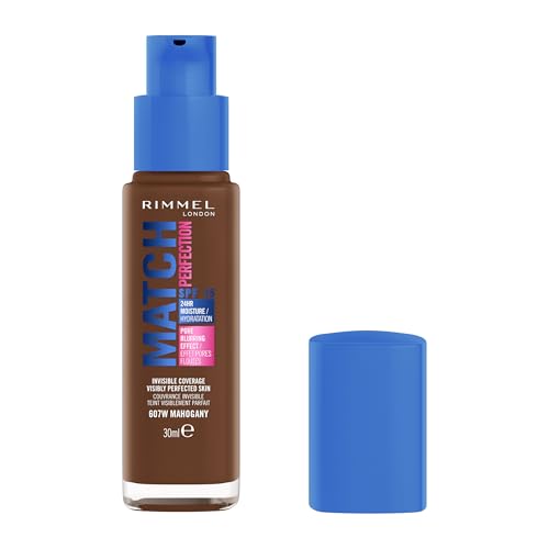 Rimmel Rimmel Match Perfection Foundation 607W Mahogany Spf20 in (Warm Undertone) – Image 2