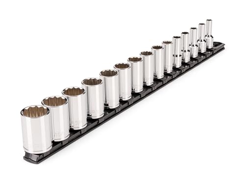 Image of TEKTON 3 /8 Inch Drive 12-Point Socket Set, 15-Piece | SHD91123