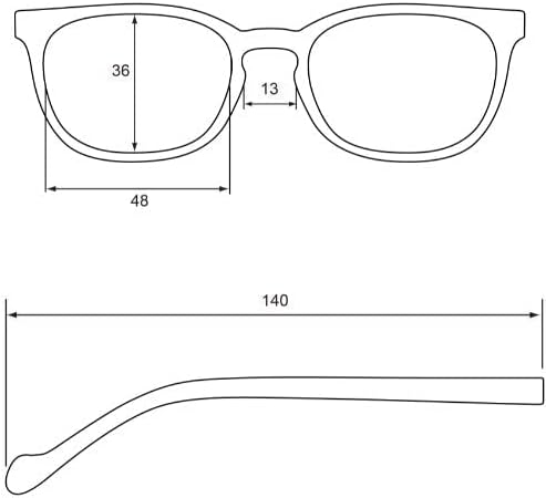Sidecar reading Glasses, Stylish, Unisex, Prescription Quality Readers, Anti-Reflective coating, Spring hinges, Comfortable Square reader, Blue - Image 4