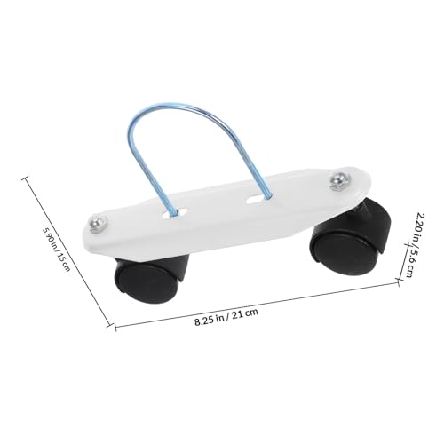 Soporte de ruedas radiador de aceite LABRIMP blanco con base resistente para calefacción 3