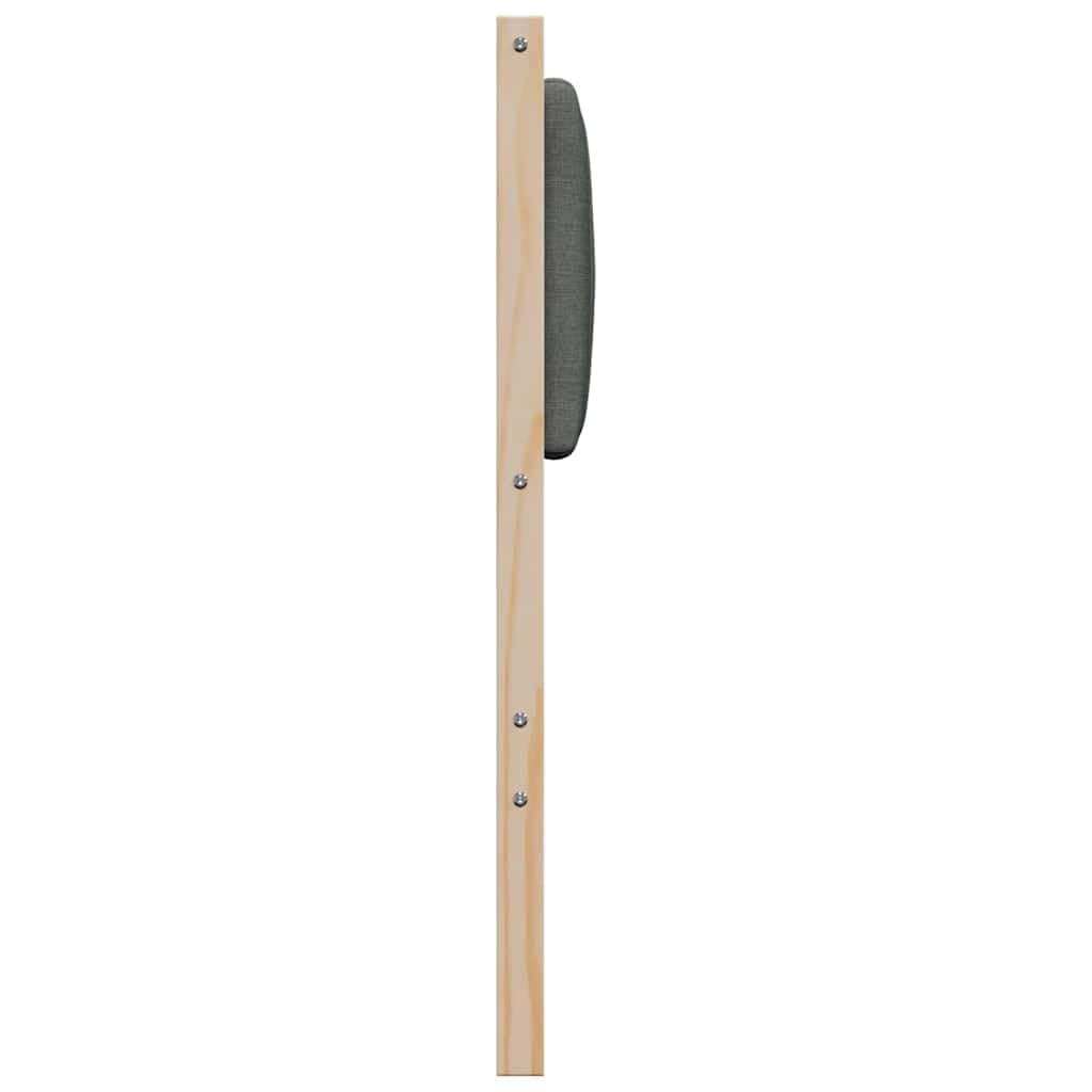 Hothingwell Bett-Kopfteil, gepolstert, Braun, 100 cm, massives Kiefernholz | Gepolstertes Polyester, Rückseite fertig, Pflege mit feuchtem Tuch, modernes Schlafzimmer