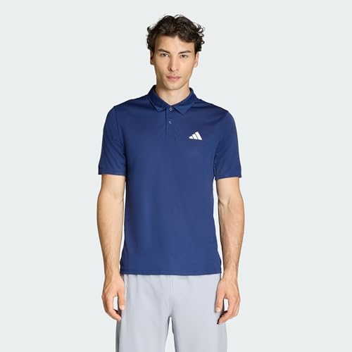 adidas Men's Workout Essentials Base Polo Shirt, Dark Blue, L