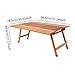 Vaveren Folding Camping Table Wood Outdoor Table Non Slip Sturdy Beach Table Camp Table for Travel Barbecue Outdoor Backpacking Patio, 78.5cmx94.6cmx43.6cm