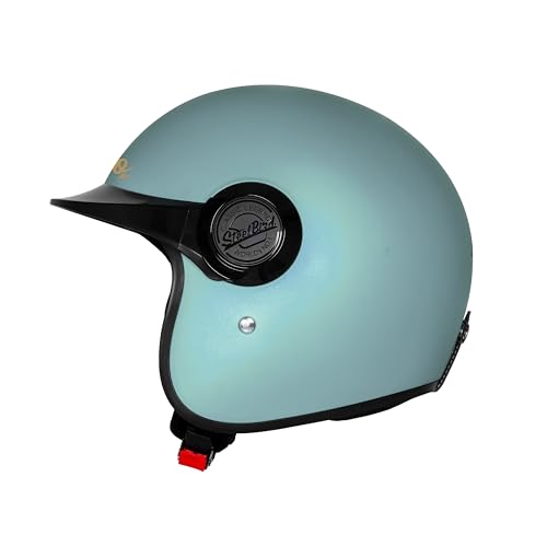 Image of Steelbird SBH 65 Retro 3.0 DOT and ISI Certified Open Face Helmet for Men and Women