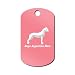 Dogo Argentino Mom Engraved Keychain/GI Tag Mister Petlife Pink