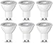 Produktbild Amazon Basics LED-Leuchtmittel, GU10-Spots, 4.7 W (entspricht 50-W-Glühbirne), Warmweiß, nicht dimmbar, 6 Stück (1er-Pack)