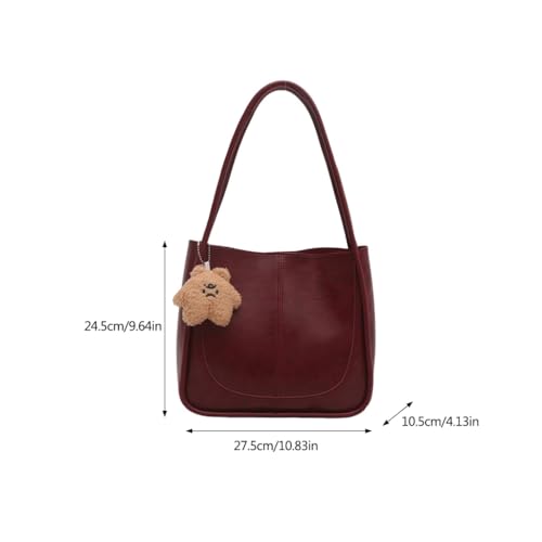 Fashionable Shoulder Bag for Women PU Leather Underarm Bags Casual Handbag with Spacious Space for Daily Essential3