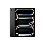 Apple iPad Pro 11'': Chip M4 Progettato per Apple Intelligence, display Ultra Retina XDR, vetro con nanotexture, 2TB, fotocamera da 12MP, Wi-Fi 6E + reti cellulari 5G – Nero siderale