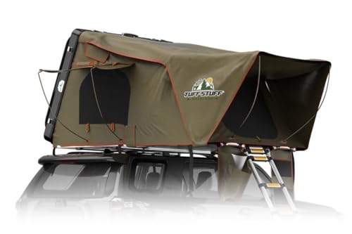 Tuff Stuff Overland TS-RTT-CS-BK Alpha™ Hard Top Side Open Tent; Black; 4 Person