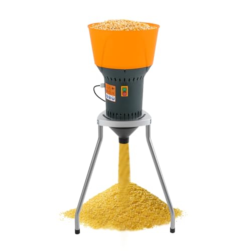 Moulin à Céréales 50L électrique | 5 Tamis Inclus | Pour Maïs, Grains Secs - Usage Ferme Ou Maison