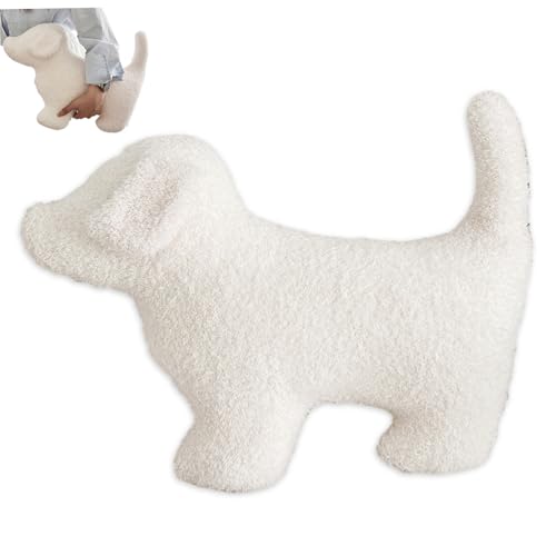 KYEQATY Süße Wurfkissen weich bequemes weißes Kissen Niedliche Kissen Hundeförmige Kissen kleine dekorative Kissen Bodenkissen für Bett Couch Sofa Home Decor