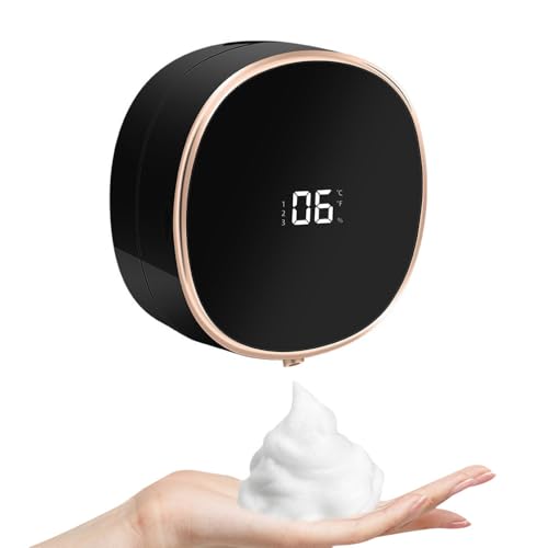 Dispensador automático de jabón, 280 ml, 2000 MA, 3 engranajes, sensor ajustable, dispensador de jabón de montaje en pared, dispensador de espuma para baño, cocina, comercio