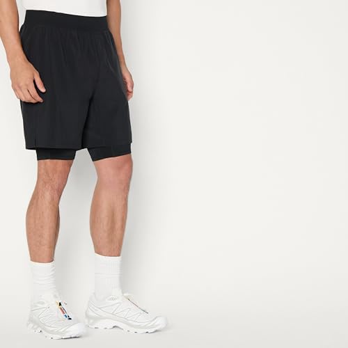 Image of Amazon Essentials Men's Athletic Running Training Shorts, Performance Stretch Woven Workout Shorts, 7 inch