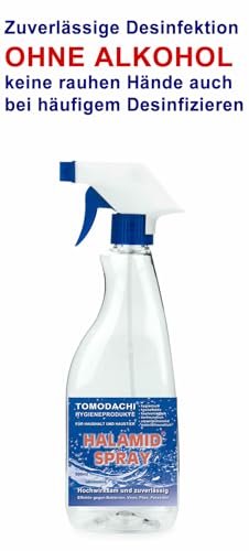 Giardien, Katze, Halamid Desinfektion, 10g Halamid für 2 prozentige, sprühfertige 500ml Desinfektionslösung zur Giardienbekämpfung. Mit Leitungswasser auffüllen, vor Gebrauch schütteln, desinfizieren.