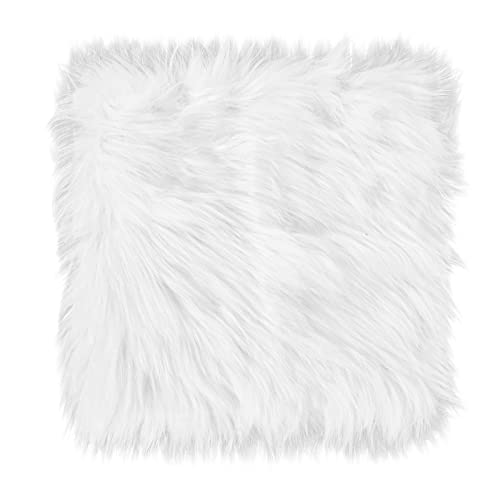 Alfombra cuadrada de pelo falso 25 cm Molain miniatura 3