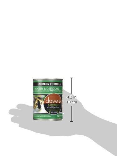 Dave’s Pet Food Grain Free Wet Cat Food (Chicken), Made In Usa Naturally Healthy Canned Cat Food, Added Vitamins & Minerals, Wheat & Gluten-Free, 12.5 Oz (Case Of 12) #TOP5