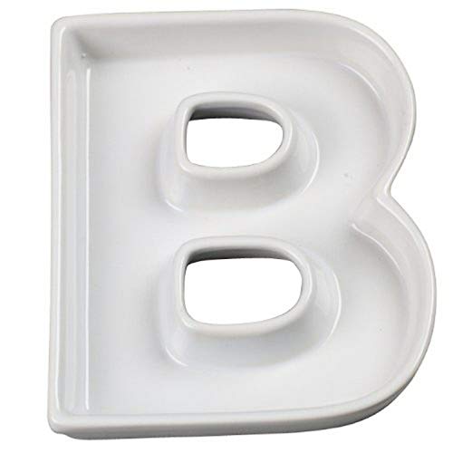 Ceramic-Love-Letter-Dish-Letter-B-White Ceramic Love Letter Dish Letter B White