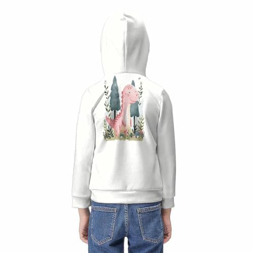 Pull dinosaure à capuche vêtement léger mi-saison ado - 6