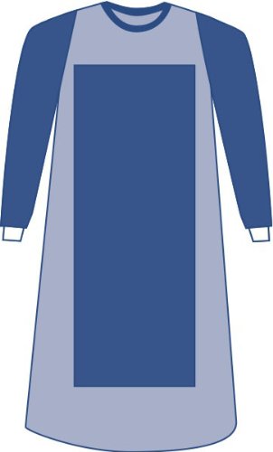 Medline Sirus Sterile Poly-Reinforced Extra-Long Surgical Gowns, AAMI Level 4, Size XL, Case of 20 Each