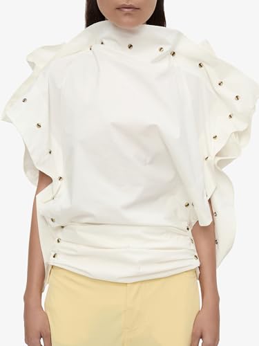 Christopher Esber, Spiral Stone Snap Poplin Top — view 3