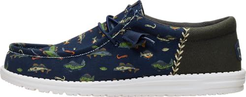 HEYDUDE Men's Wally Funk Fishing Slip On Shoe, Navy Blazer/Multi Size 14 - image 1