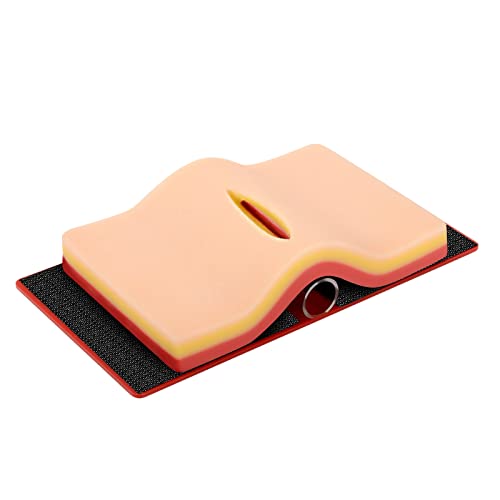 Medarchitect Skin-Like DIY Suture Pad, Refill Suture Practice Pad for Suture Kit with Tissue Tension Device Hook&Loop Design for Suture Practice Training Course, Medical and Vet Students