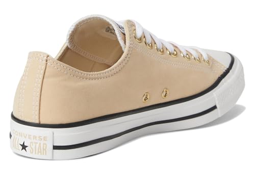 Image of Converse Unisex Chuck Taylor All Star Low Top Sneaker Coastal Dune /White /Gold Men 7.5 Women 9.5 M