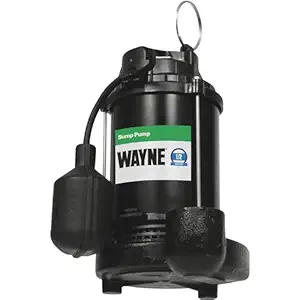 WAYNE CDT50 Cast Iron Submersible Sump Pump With Tether Float Switch