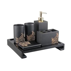 JUNCHENG1008 6-teiliges Badezimmer-Set